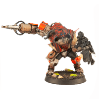 Ogryn Beserker Boss with Death Korps of Krieg trooper