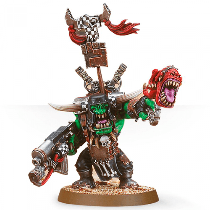 Ork Warboss with Attack Squig