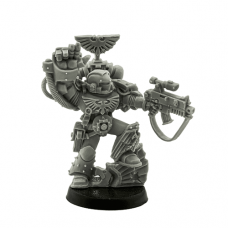 Space Marine Sergeant with Power Fist & Bolter