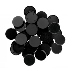 25mm Round Plastic Bases (x 100)