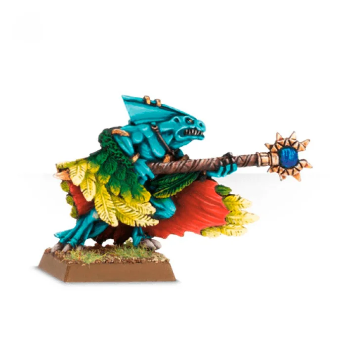 Skink Priest with Feathered Cloak