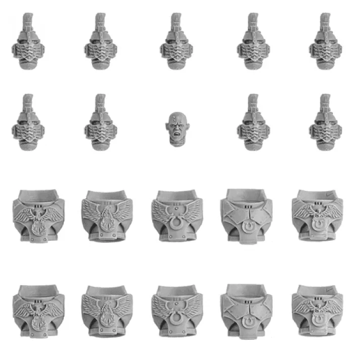 Ultramarines Invictarii Heads & Torsos