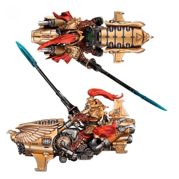 Vertus Praetors / Shield-Captain on Dawneagle Jetbike