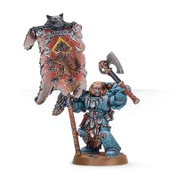 Grey Hunter with Wolf Standard