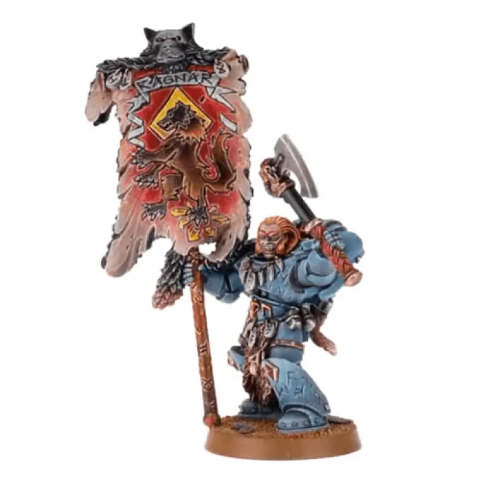 Grey Hunter with Wolf Standard