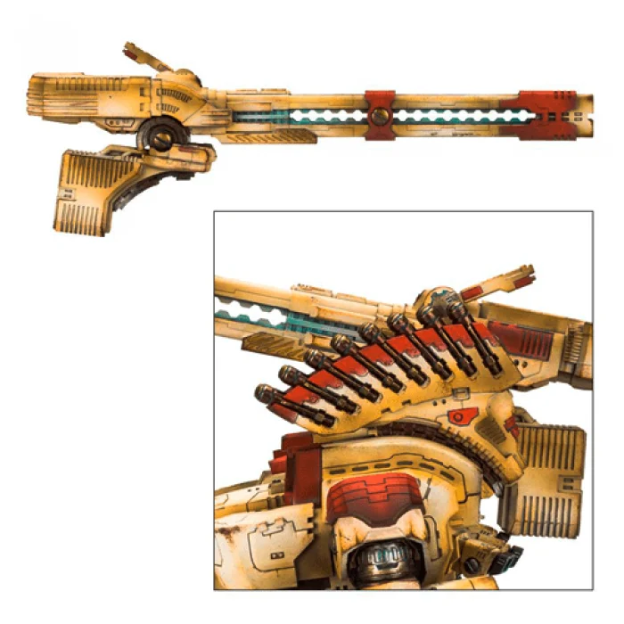 Tau KX139 Ta’unar Supremacy Armour Heavy Rail Cannon Array