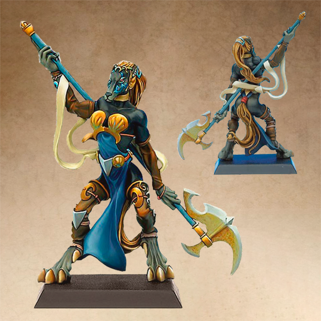 Lot De 4 Figurines Métal Rackham Confrontation – Chasseurs Wolfen – Occasion